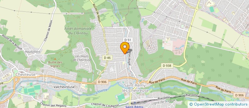 localisation de l'entreprise D.M.A  SAINT-REMY-LES-CHEVREUSE