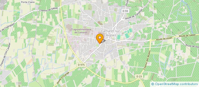 localisation de l'entreprise D.M.A.  CAMARET-SUR-AIGUES