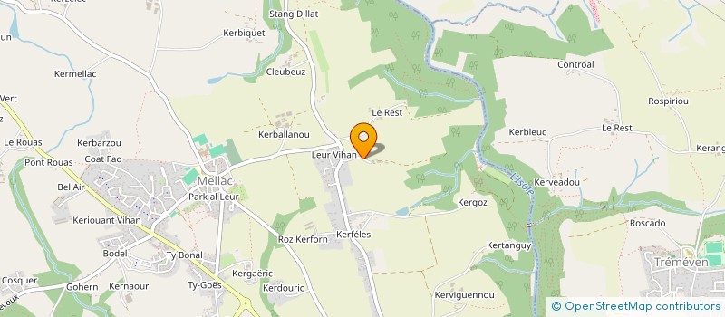 localisation de l'entreprise D.M.A. ENDUITS à MELLAC