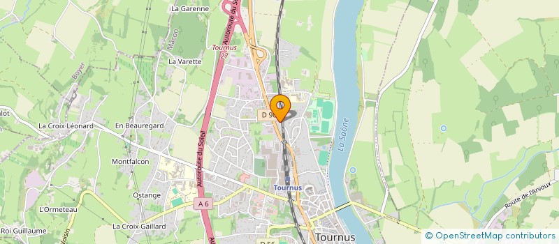 localisation de l'entreprise D.M AUTO à TOURNUS