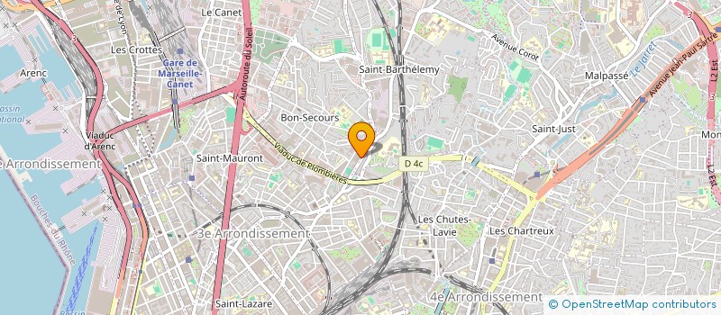 localisation de l'entreprise D.M. AUTOMOBILES  MARSEILLE