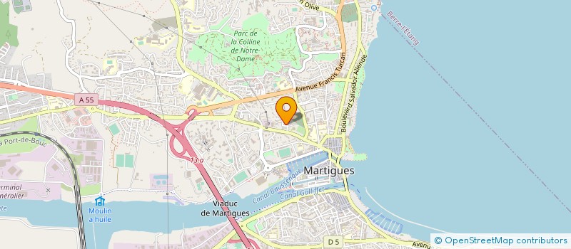 localisation de l'entreprise D M B à MARTIGUES