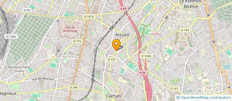 localisation de l'entreprise D M B  ARCUEIL