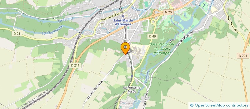 localisation de l'entreprise D.M.B  ETAMPES