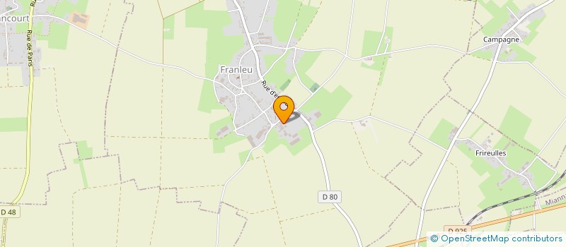 localisation de l'entreprise D.M.B.C.  FRANLEU