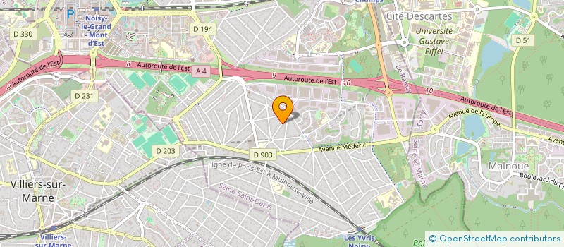 localisation de l'entreprise D.M BATIMENT ENERGIE SERVICES à NOISY-LE-GRAND