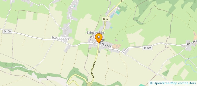 localisation de l'entreprise D.M.C.  SAINT-AUBIN-EN-BRAY