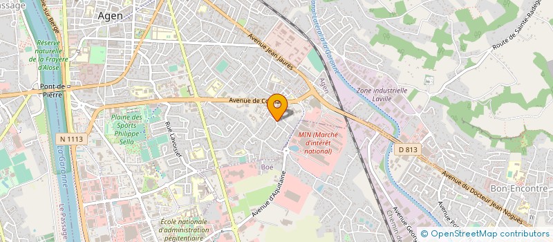 localisation de l'entreprise D.M.C à AGEN