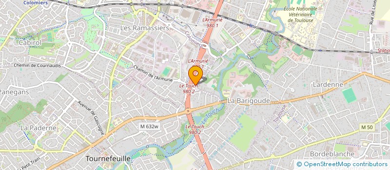 localisation de l'entreprise D.M.C à COLOMIERS