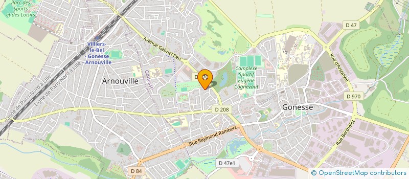 localisation de l'entreprise D.M.C. à GONESSE