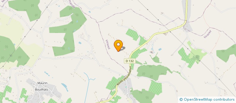 localisation de l'entreprise D.M.C.A  VIRAZEIL