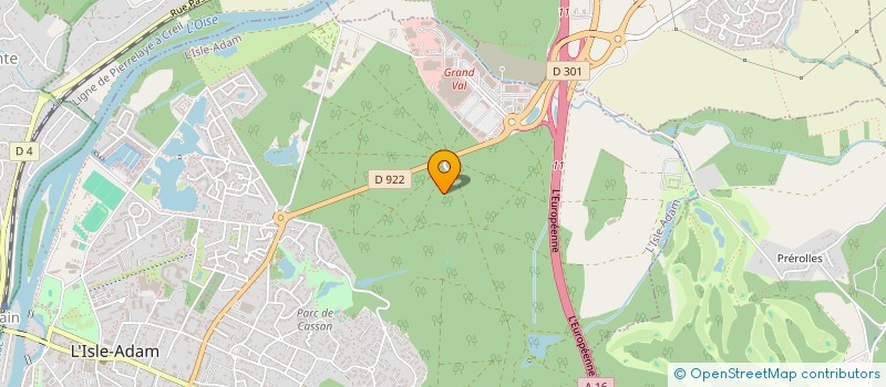 localisation de l'entreprise D-M-C-M  ISLE ADAM