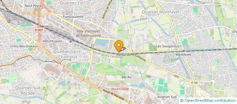 localisation de l'entreprise D.M. CONSTRUCTION  AVIGNON