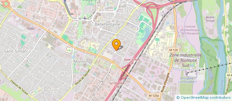 localisation de l'entreprise D M CONSTRUCTION à TOULOUSE