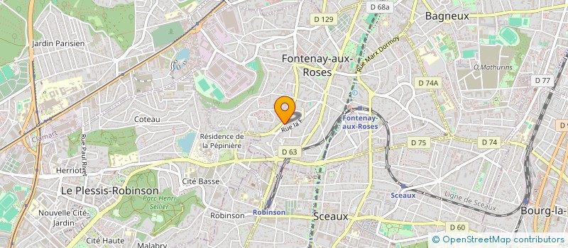 localisation de l'entreprise D & M CONSULTING à FONTENAY-AUX-ROSES