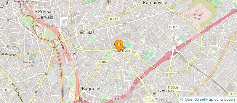 localisation de l'entreprise D.M CORPORATE CONSULTING à BAGNOLET