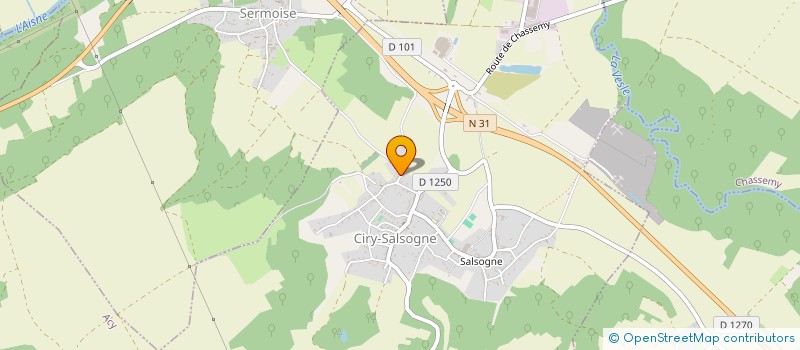 localisation de l'entreprise D.M.D. à CIRY-SALSOGNE