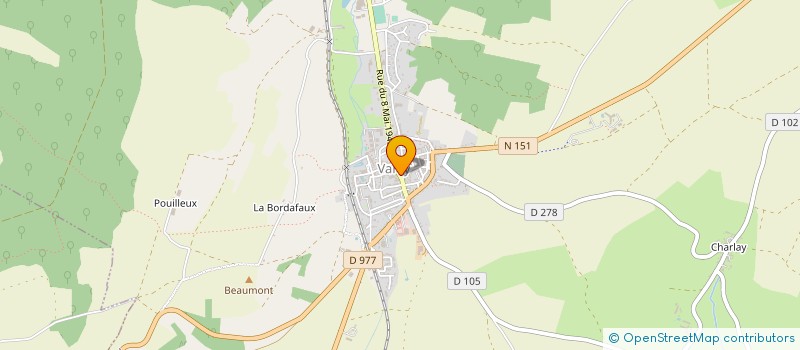 localisation de l'entreprise D.M.D à VARZY