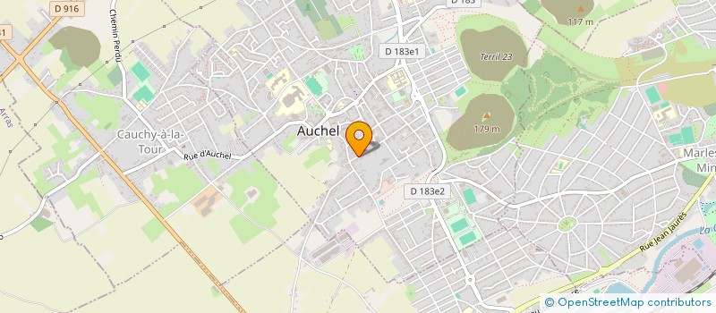 localisation de l'entreprise D.M.D.  AUCHEL