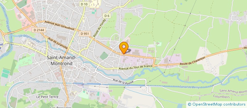 localisation de l'entreprise D.M.D AGRI SERVICES  SAINT-AMAND-MONTROND