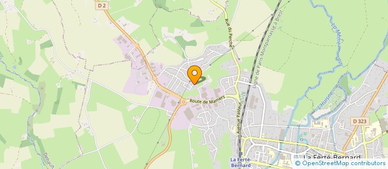 localisation de l'entreprise D.M.D. RECRUTEMENT  LA FERTE-BERNARD