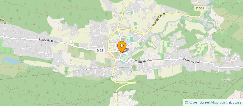 localisation de l'entreprise D.M DALLAGE ET PAVAGE à LE VAL