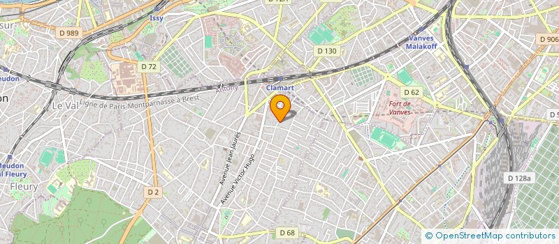 localisation de l'entreprise D.M DISTRIBUTION à CLAMART