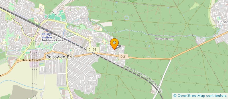 localisation de l'entreprise D M E  ROISSY-EN-BRIE