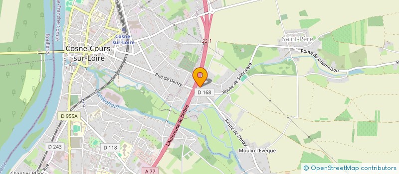 localisation de l'entreprise D.M.E à SAINT-PERE