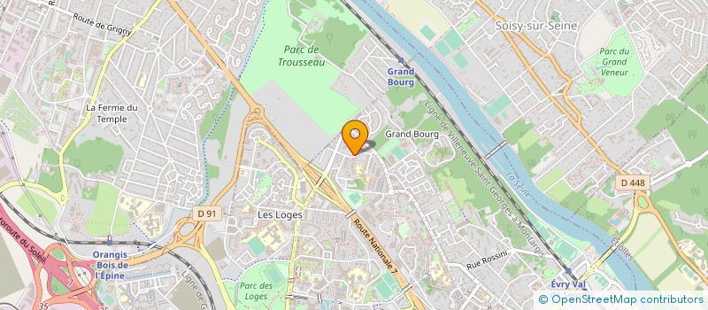 localisation de l'entreprise D M E DAVID MABED ELECTRICITE  EVRY-COURCOURONNES