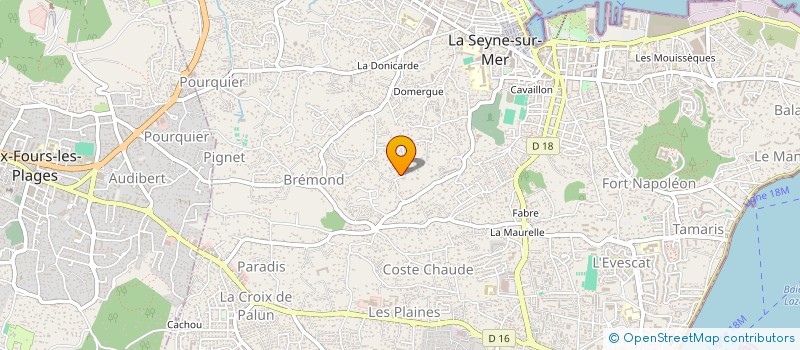 localisation de l'entreprise D.M.E.R.S.  LA SEYNE-SUR-MER