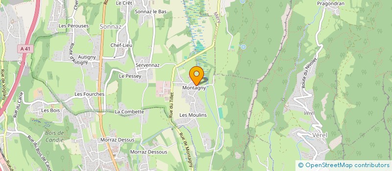 localisation de l'entreprise D&M ELEC ET PLOMBERIE  SONNAZ