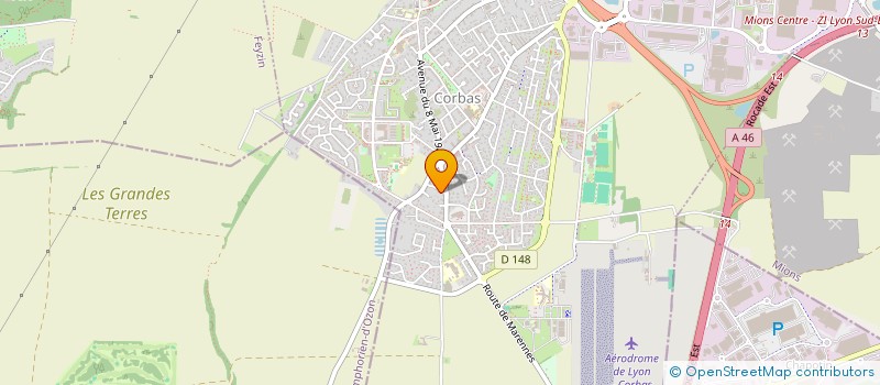 localisation de l'entreprise D&M EXPRESS à CORBAS