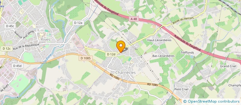 localisation de l'entreprise D.M.F.  CHARNECLES