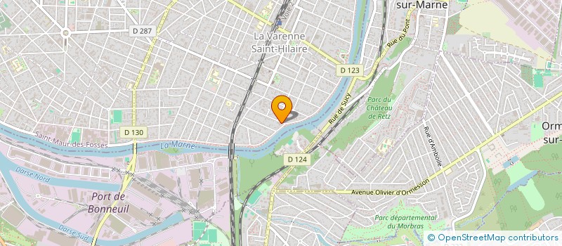 localisation de l'entreprise D .M .F. à SAINT-MAUR-DES-FOSSES