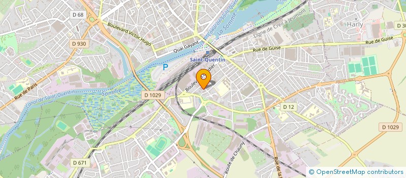 localisation de l'entreprise D M F S.A. à SAINT-QUENTIN