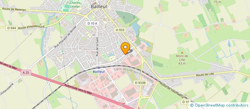 localisation de l'entreprise D M FACADES à BAILLEUL