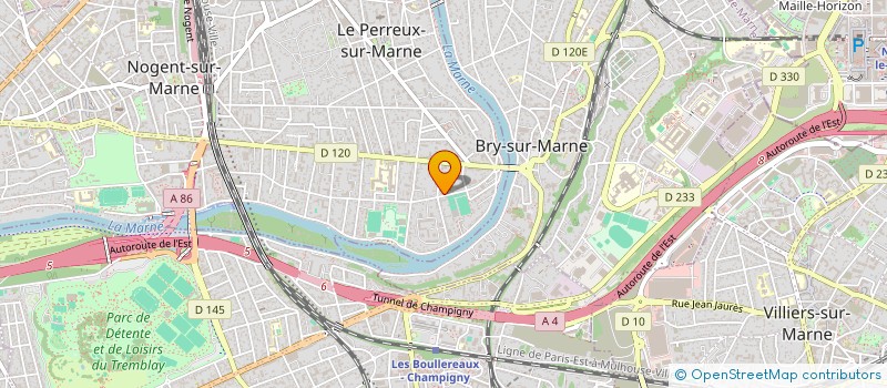 localisation de l'entreprise D.M.FINANCES  LE PERREUX-SUR-MARNE