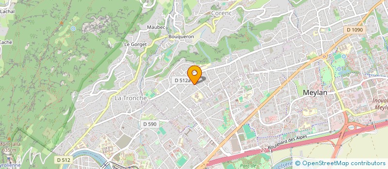 localisation de l'entreprise D&M FINANCES  CORENC