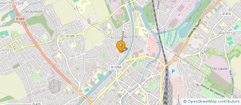 localisation de l'entreprise D.M.G à DOUAI