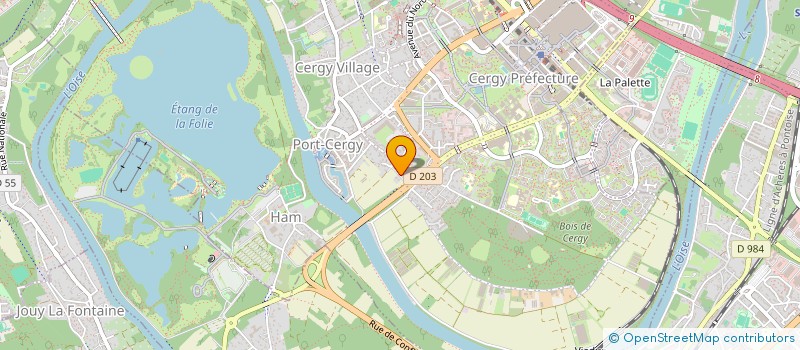 localisation de l'entreprise D.M.G. INVESTISSEMENT  CERGY