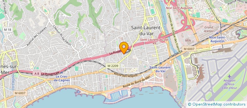 localisation de l'entreprise D M H 1 à SAINT LAURENT DU VAR
