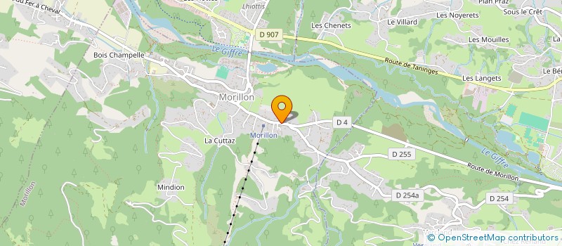 localisation de l'entreprise D-M-H BOUCHERIE  MORILLON