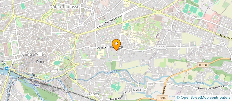 localisation de l'entreprise D M HOLDING à PAU