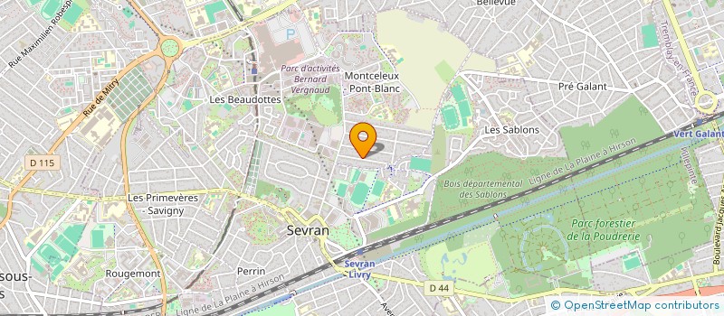 localisation de l'entreprise D.M.I. à SEVRAN