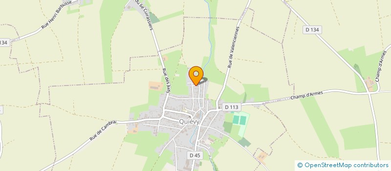 localisation de l'entreprise D.M. IMMO  QUIEVY