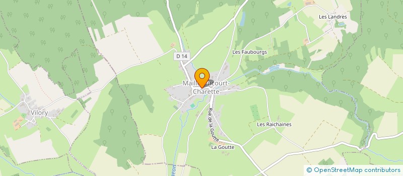 localisation de l'entreprise D.M. IMMO  MAILLERONCOURT-CHARETTE