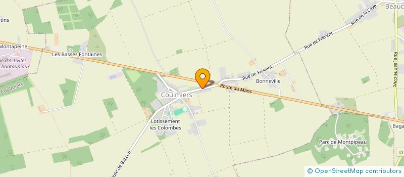 localisation de l'entreprise D.M. IMMOBILIER à COULMIERS