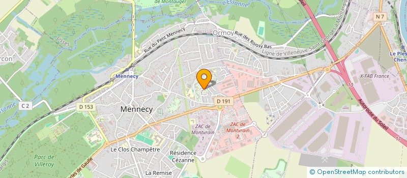 localisation de l'entreprise D&M INFORMATIQUE à MENNECY
