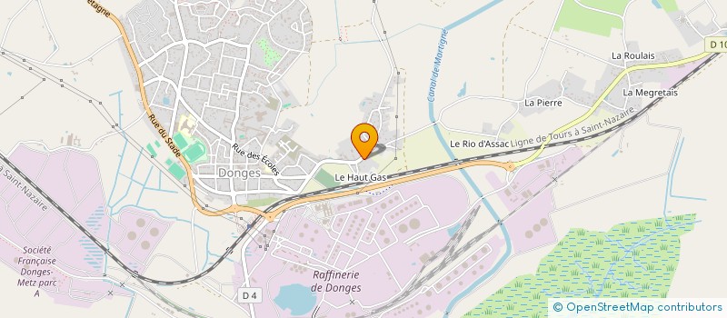 localisation de l'entreprise D.M. INVESTISSEMENTS à DONGES